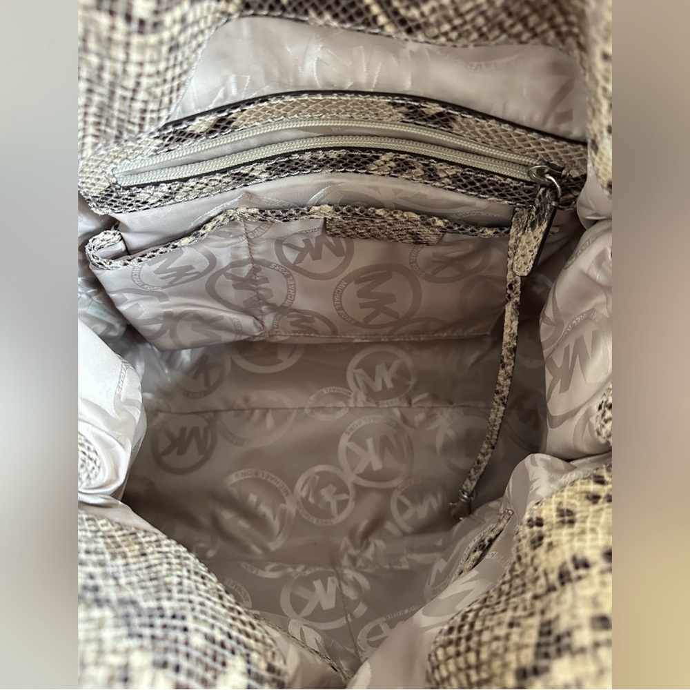 MICHAEL Michael Kors - Python Snake Embossed Large Hamilton Tote - Picture 10 of 10